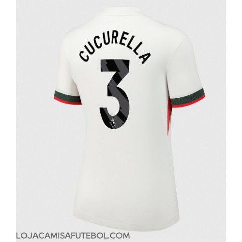 Camisa de Futebol Chelsea Marc Cucurella #3 Equipamento Secundário Mulheres 2025-26 Manga Curta